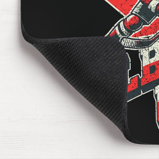 Elbows Up Hockey Player Maple Leaf Canadian Athlet Mousepad (Ecke)