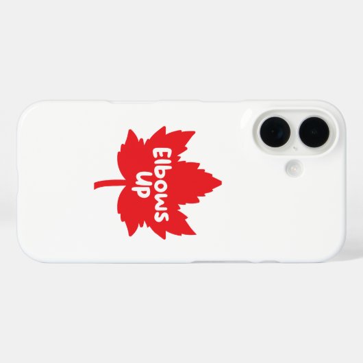 Elbows Up iPhone Case (Rückseite (Horizontal))