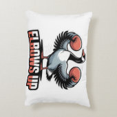 Elbows Up - Kampf gegen kanadische Gans Dekokissen (Rückseite(Vertikal))