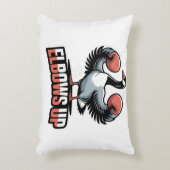 Elbows Up - Kampf gegen kanadische Gans Dekokissen (Vorderseite(Vertikal))