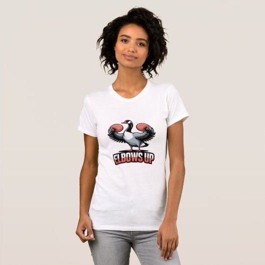 Elbows Up - Kampf gegen kanadische Gans T-Shirt (Vorne ganz)