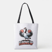 Elbows Up - Kampf gegen kanadische Gans Tasche (Rückseite)