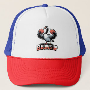 Elbows Up - Kanadisches Gänse mit Handschuhen Truckerkappe