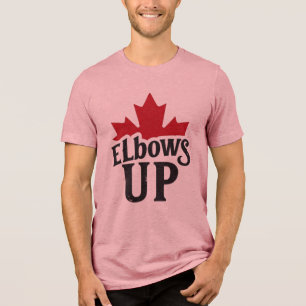 Elbows Up - kühner kanadischer Geist Tri-Blend Shirt