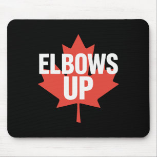 Elbows Up Lustige Kanadische Ahornblatt Mousepad