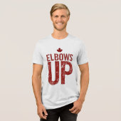 Elbows Up - Stehen Sie stark für Kanada Tri-Blend Shirt (Vorderseite voll)