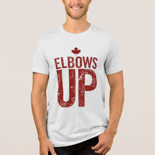 Elbows Up - Stehen Sie stark für Kanada Tri-Blend Shirt