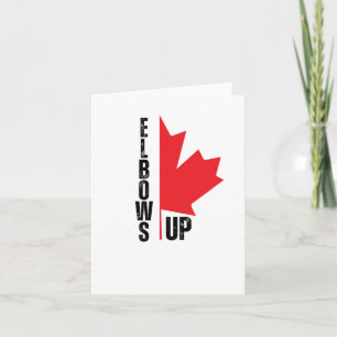 Elbows up Sticker Karte