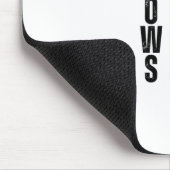 Elbows up Sticker Mousepad (Ecke)
