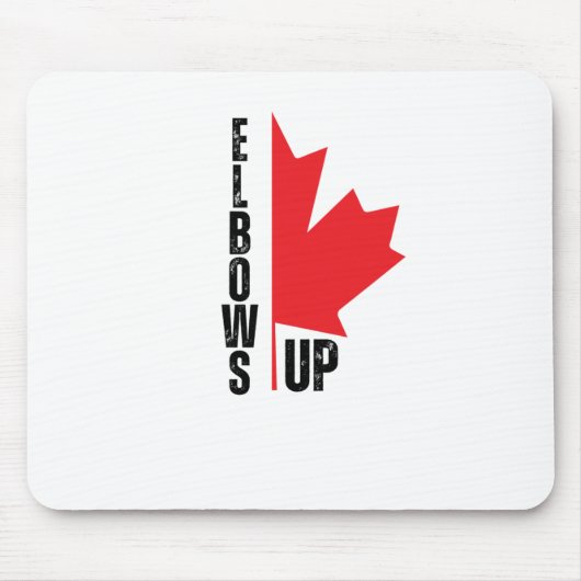Elbows up Sticker Mousepad (Vorne)