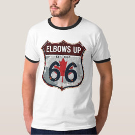 Elbows Up - Vintages Schildzeichen Kanadas T-Shirt