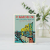 Elbphilharmonie Konzerthalle Iconic Hamburg Postkarte (Stehend Vorderseite)