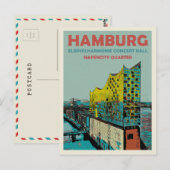 Elbphilharmonie Konzerthalle Iconic Hamburg Postkarte (Vorne/Hinten)