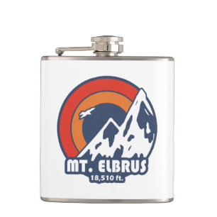 Elbrus Russland Sonne Adler Flachmann