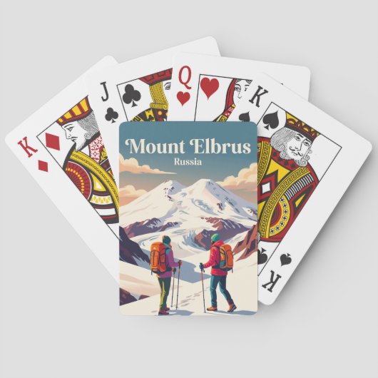 Elbrus Russland Spielkarten (Rückseite)