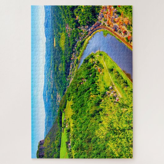 Elbtal Deutschland. Puzzle (Vertikal)
