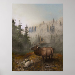 Elch 12x16 poster