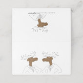 Elch, 2 Bucks Platzkarte (Außenseite Aufgefaltet)