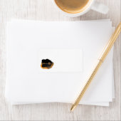 Elch Adressaufkleber (Insitu)