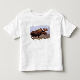 Elch, Alces alces, Bulle mit großem Geweih Kleinkind T-shirt
