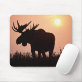 Elch, Alces alces, Bulle mit großem Geweih, Mousepad (Mit Mouse)