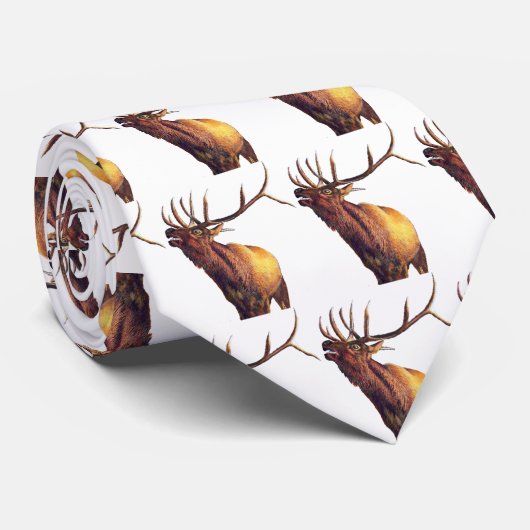 Elch-Anruf der wilden Krawatte (Gerollt)