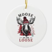 Elch auf der Loose Keramik Ornament (Vorne)