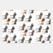 Elch auf der Lose Geschenkpapier Set (Vorderseite)