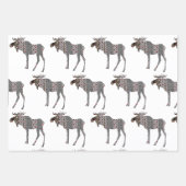 Elch auf der Lose Geschenkpapier Set (Vorderseite 2)