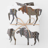 Elch auf der Lose Geschenkpapier Set (Beispiel)