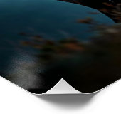 Elch auf einem Rücken in der Morgendämmerung Poster (Ecke)