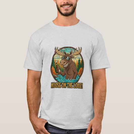 Elch auf freiem Fuß T-Shirt (Vorderseite)