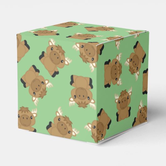 Elch Baby Dusche Geschenkschachtel (Rückseite)