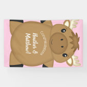 Elch Baby Dusche Woodland Banner (Horizontal)