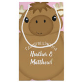 Elch Baby Dusche Woodland Kleine Geschenktüte (Rückseite)