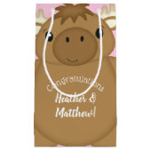 Elch Baby Dusche Woodland Kleine Geschenktüte (Vorderseite)