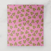 Elch Baby Dusche Woodland Platzkarte (Innenseite Aufgefaltet)