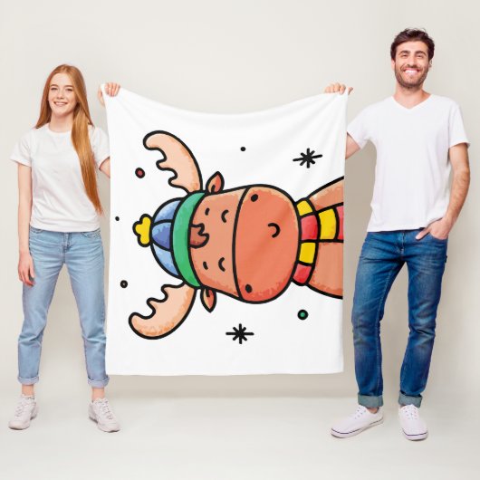 Elch Baby Fleecedecke (Beispiel)
