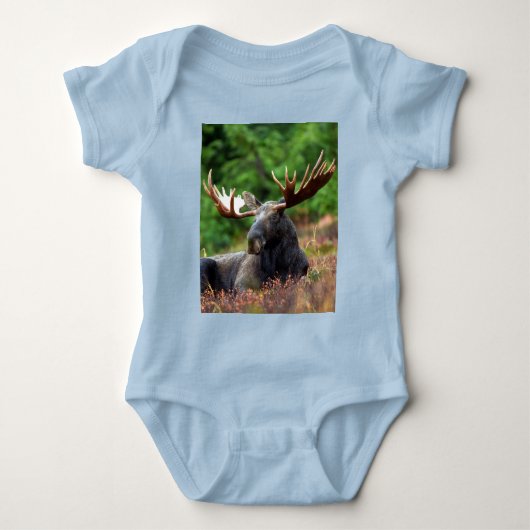 Elch Baby Strampler (Vorderseite)