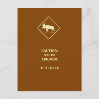 Elch-Babyparty Einladung