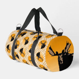 Elch bei Sonnenuntergang - Originale Wildlife-Kuns Duffle Bag