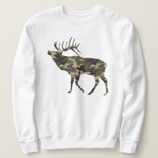 Elch-Bull-Tarnmuster Sweatshirt (Design vorne)
