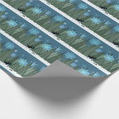 Elch, Bunnies und Schneeflocken Geschenkpapier (Ecke)