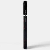 Elch Carving mit Namen Case-Mate iPhone Hülle (Rückseite / Links)