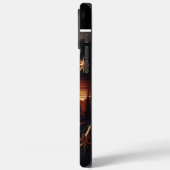 Elch Carving mit Namen Case-Mate iPhone Hülle (Rückseite / Links)