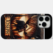 Elch Carving mit Namen Case-Mate iPhone Hülle (Rückseite (Horizontal))