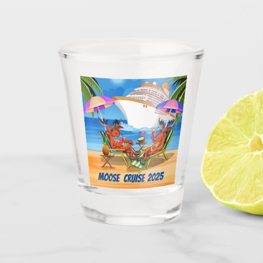Elch Cruise Shot Glas (Vorderseite)