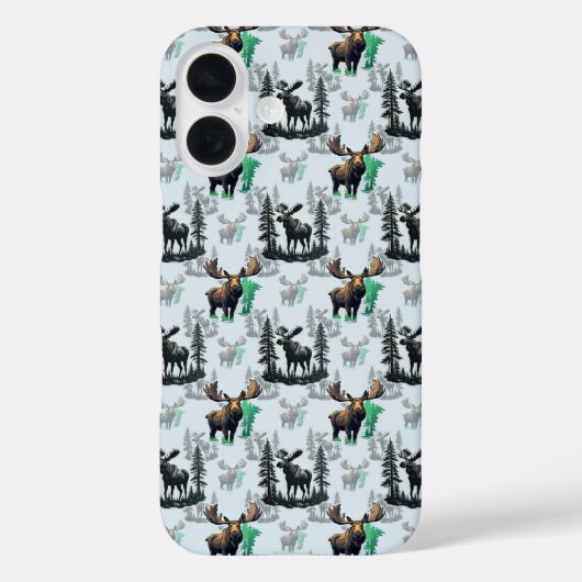 Elch Elch Antlers Deer Muster Design Case-Mate iPhone Hülle (Rückseite)