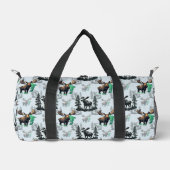 Elch Elch Antlers Deer Muster Design Duffle Bag (Vorderseite)