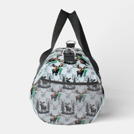 Elch Elch Antlers Deer Muster Design Duffle Bag (Rechts)